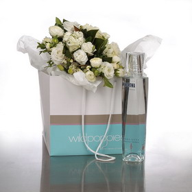 Beautiful Flowers with Vodka Gift Bag